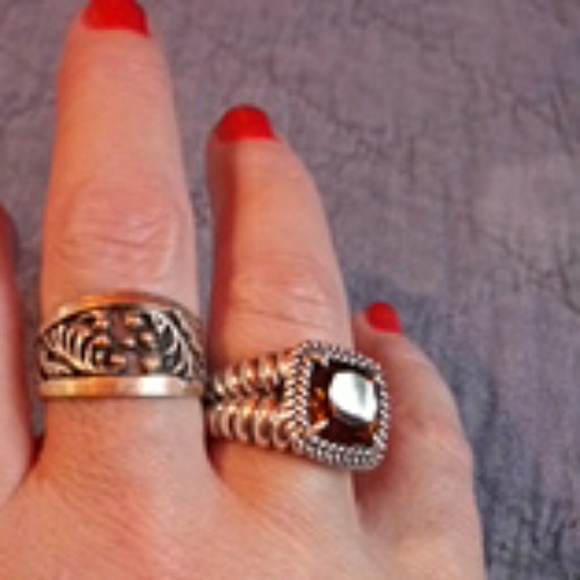 Sterling Silver Filigree Ring - Picture 1 of 4